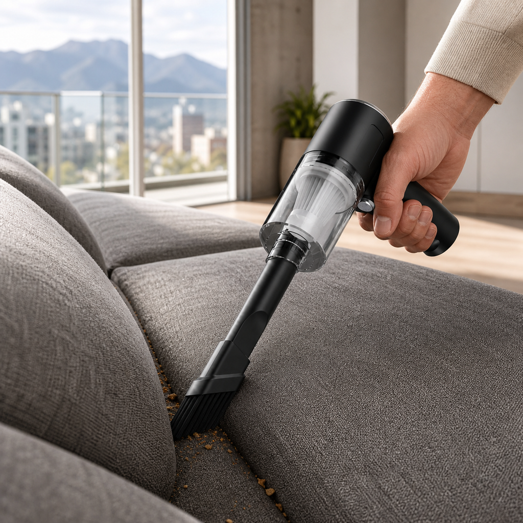 Aspiradora de Mano Inalámbrica 120W – Portátil 3 en 1 con 3 Boquillas