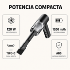 Aspiradora de Mano Inalámbrica 120W – Portátil 3 en 1 con 3 Boquillas