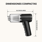 Aspiradora de Mano Inalámbrica 120W – Portátil 3 en 1 con 3 Boquillas